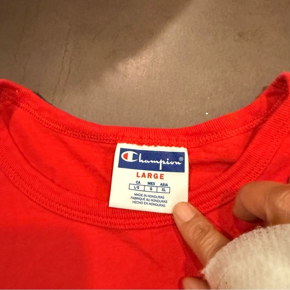 Champion Red G.O.A.T Graphic Tee - Picture 3 of 7